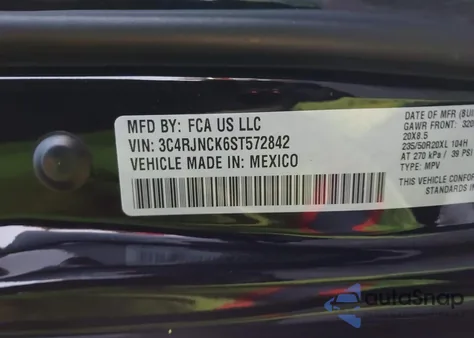 2025 Jeep Wagoneer S Limited from USA, damaged, VIN 3C4RJNCK6ST572842